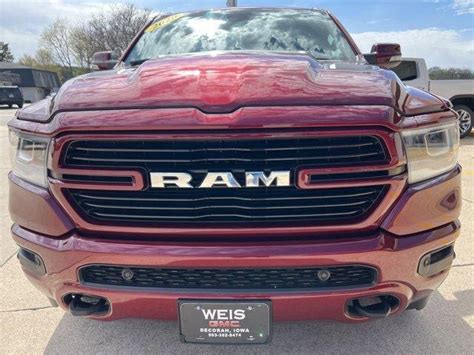 Used 2020 Ram 1500 Laramie 4x4 Crew Cab 57 Box In Red For Sale In Decorah Iowa 24077a