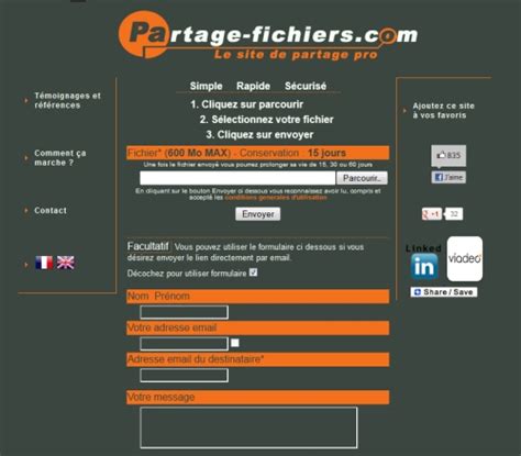 Comment Envoyer Des Gros Fichiers Lourds Gratuitement Site En Ligne