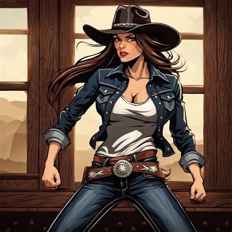 Cowgirl Fighting For Justice By Bikemanrick On Deviantart