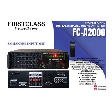 Jual Power Amplifier Firstclass Fc A Usb Bluetooth Input Mic