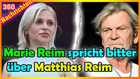 Trauriges Gest Ndnis Marie Reim Spricht Bitter Ber Matthias Reim