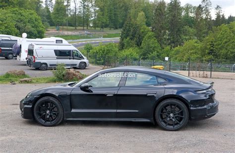 Revised Porsche Taycan Shows Off New Cockpit Ducktail Spoiler