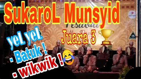 Sukarol Munsyid Juara Fesban Ipnu Jinggle Koplak Youtube