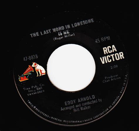 Eddy Arnold Eddy Arnold Vinyl The Last Word In Lonesome Is Me