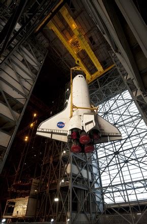 Nasa Lifts Space Shuttle Atlantis Before Editorial Stock Photo Stock