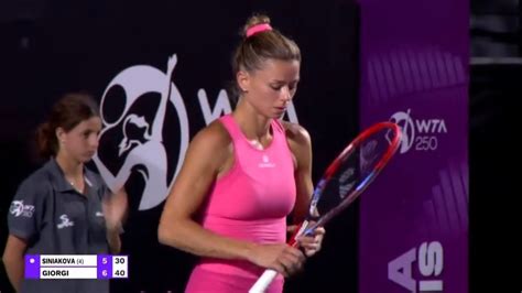 Camila Giorgi Robbed By The Hawk Eye Live Tennis WTA Merida