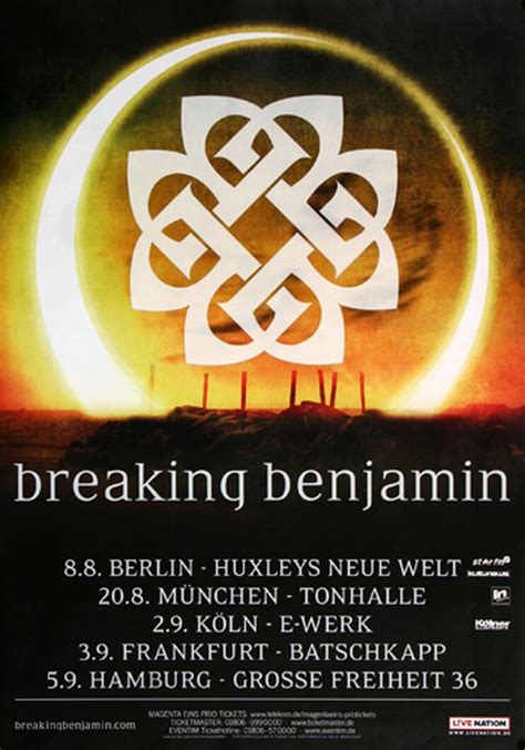 Breaking Benjamin - Dark Before Dawn, Tour 2017 - Konzertplakat, 22,90