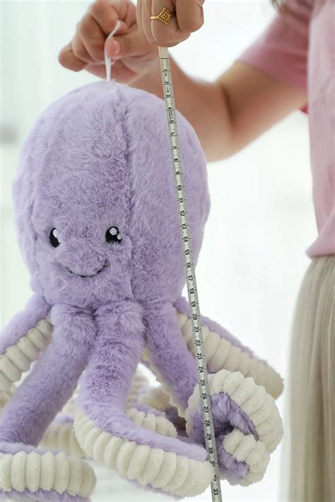 Lifelike Octopus Underwater Plush Toy Stuffed Doll Fuzzy Smile Face