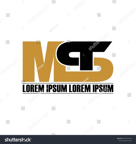 Mst Letter Monogram Logo Design Vector Stock Vector (Royalty Free ...