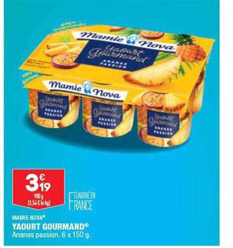 Promo Yaourt Gourmand Mamie Nova Chez Aldi ICatalogue Fr