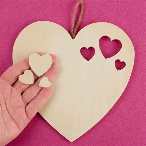 Hanging Unfinished Wood Heart Wood Cutouts Wood Crafts Hobby