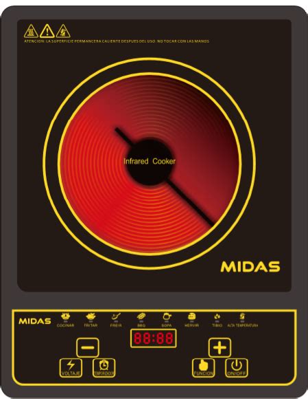 Placa Midas Infrarroja H Md Pv M W Pira Pire Electrodom Sticos