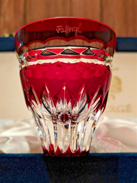 Faberge Colored Crystal Shot Glasses