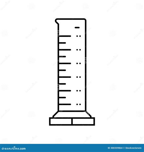Graduated Cylinder Icon Outline Cartoon Vector | CartoonDealer.com ...