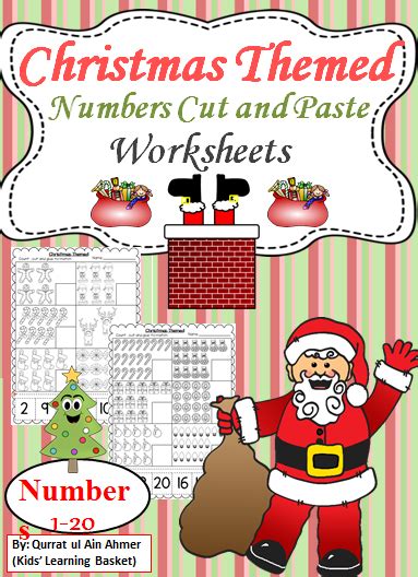 Winter Themed Numbers Cut And Paste Worksheets 1 20 Made By Teachers