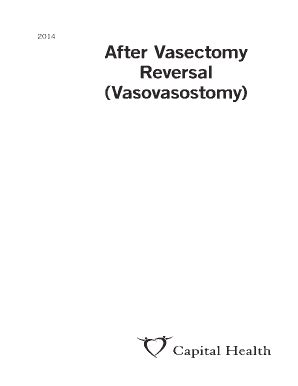 Fillable Online After Vasectomy Fax Email Print PdfFiller