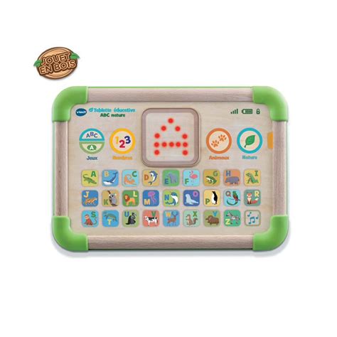 VTECH BABY Tablette éducative en bois ABC Nature Multicolore Jouet d