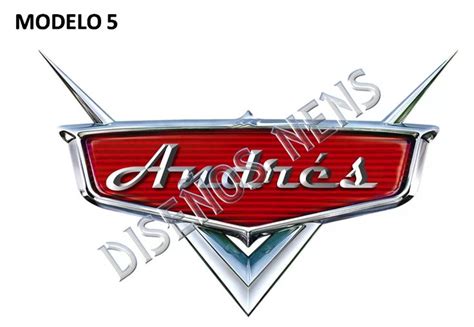 Cars Logo Personalizado Digital Imprimible Con Tu Nombre 24000 Mural Enamel Pins