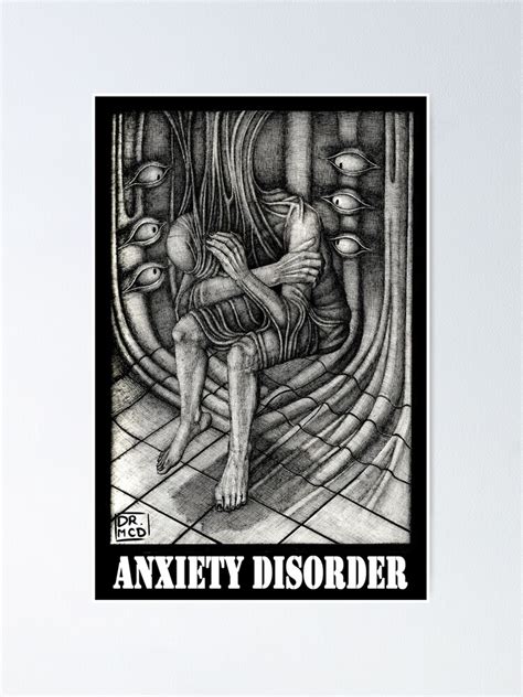 Anxiety Disorder Poster For Sale By Dr Mcdoughnut Redbubble