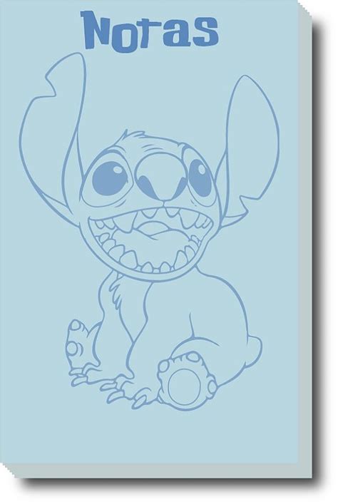 Bloco De Notas Stitch Folhas Memo Pad Notepad Adora Papelaria