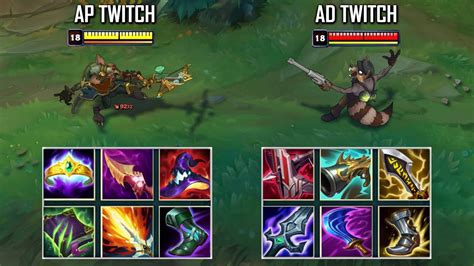 AP TWITCH Vs AD TWITCH FULL BUILD FIGHTS Best Pentakills YouTube