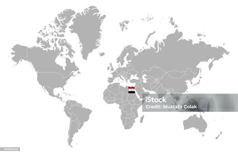 mesir  peta dunia terperinci  melapisi bendera mesir lokasi