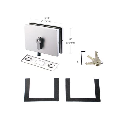 The Best Patch Fitting Lock European Series Glass Door Patch Fitting Lock Kit Crescent Hardware