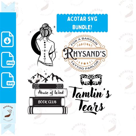 ACOTAR Svg Bundle 2 16 Svg Png Files Acotar Svg para Etsy México