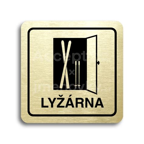 Piktogram lyžárna 80 x 80 mm Jmenovky cz