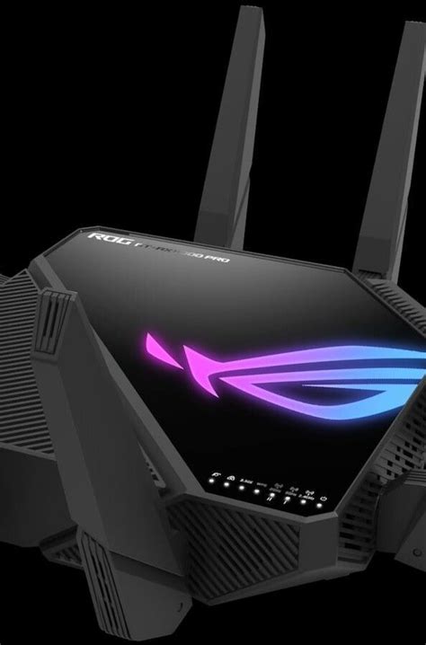 Asus Rog Rapture Gt Axe16000 Quad Band Wi Fi 6e Gaming Router Has Speeds Up To 16 000 Mbps In