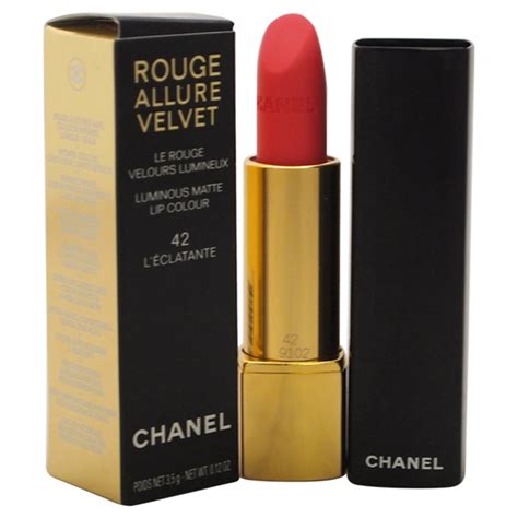 Chanel Rouge Allure Velvet Luminous Matte Lip Colour 42 Leclatante