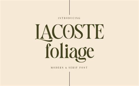 Lacoste Font