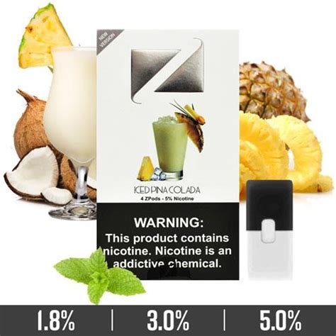 Iced Pina Colada Ziip Pods For Juul Devices Vape Shop Uae