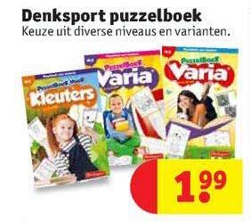 Denksport Puzzelboek Aanbieding Bij Kruidvat Folders Nl