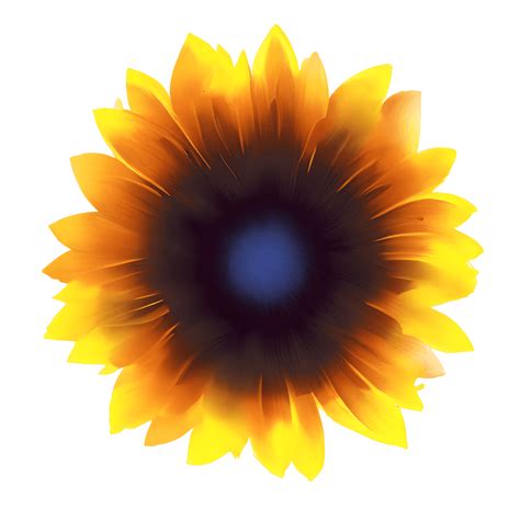 Gráfico Hiperrealista De Flores De Acuarela De Girasol · Creative Fabrica