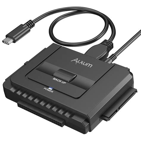 Alxum Adaptador De Disco Duro Ide Sata A Usb C Lector De Disco Duro