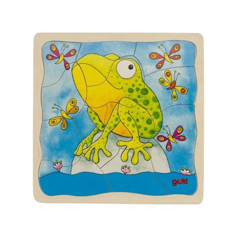 Acheter Puzzle à couches La Grenouille Puzzles en bois Goki L