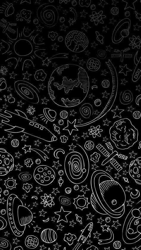 Whatsapp Ma Doodle Space Mobile Pattern Hd Phone Wallpaper Peakpx