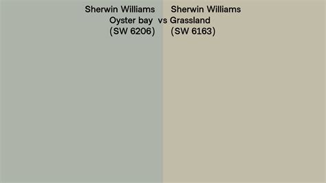 Sherwin Williams Oyster Bay Vs Grassland Side By Side Comparison