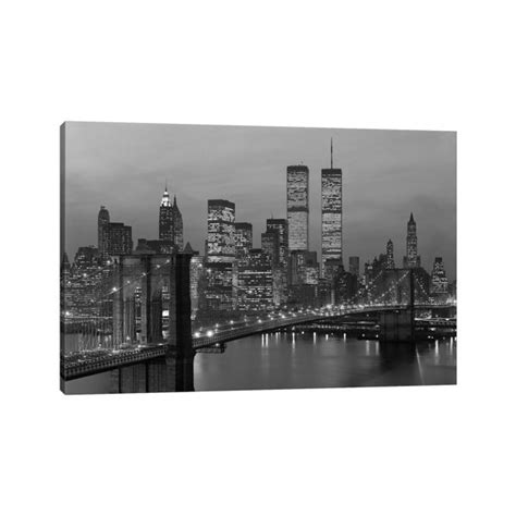 Ebern Designs 1980S New York City Lower Manhattan Skyline Brooklyn