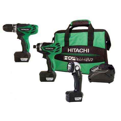 Hitachi 2 Tool 12 Volt Max Power Tool Combo Kit At