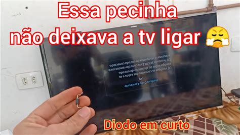 TV sansung 40 polegadas UN40J5200AG não liga nada nem acende o led