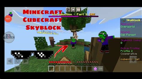 Minecraft Cubecraft Skyblock With My Friend FT SK Gamer YouTube