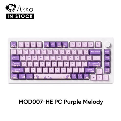 Akko MOD007 HE PC Purple Melody Wired Mechanical Keyboard With Hot