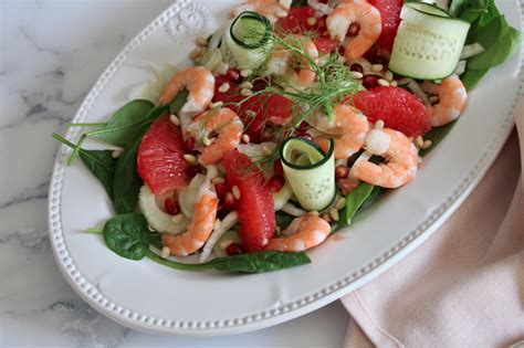 Ma Salade De Fenouil Pamplemousse Rouge Et Crevettes Casserole