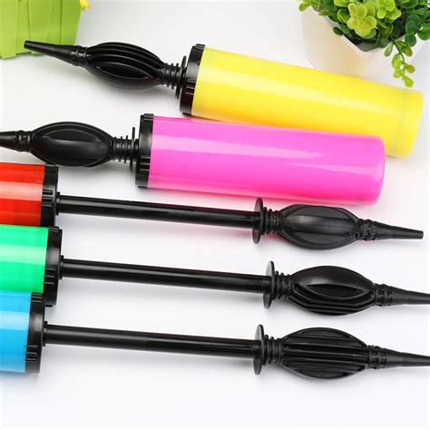 Hand Held Balloon Pump Inflator Machine Portable Air Plastic Manual