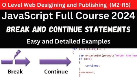 Javascript Break And Continue Examples