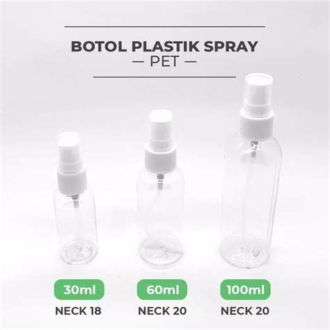 Jual Botol Spray 60 Ml Plastik Pet Spray Travel Parfum Semprotan 60