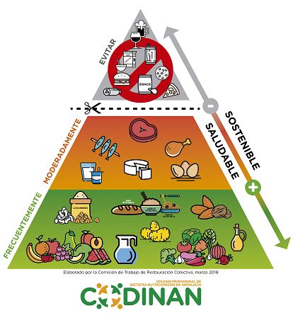 Nueva pirámide alimentaria saludable y sostenible MCA FORMACION