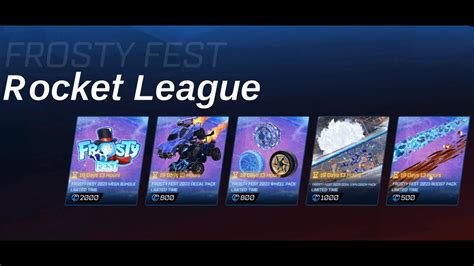 Frosty Fest Rocket League Youtube